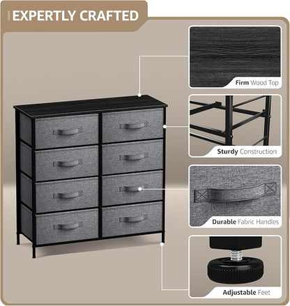 Sorbus Dresser with 8 Drawers - Image 4