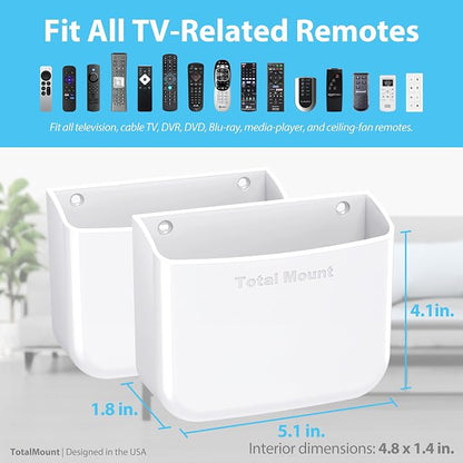 TotalMount Hole-Free Remote Holders – Eliminate Need to Drill Holes in Your Wall - Image 3