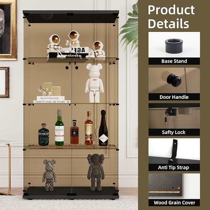 Beauty4U Glass Display Cabinet - Image 3