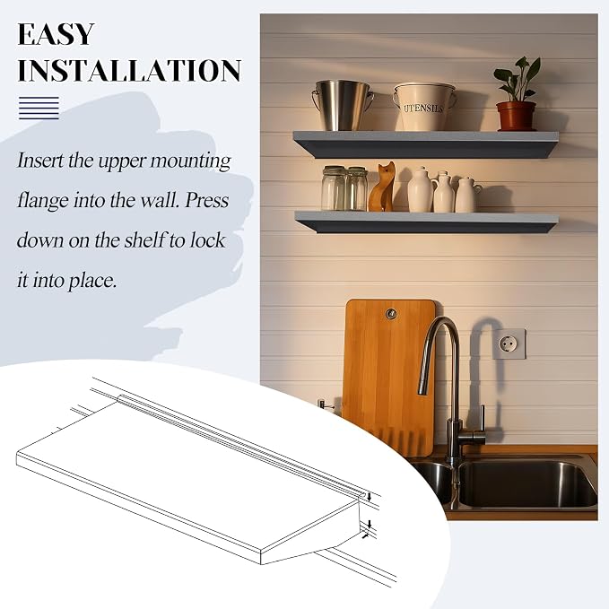 DoubleFill 1 Pack 30 x 12 Inches Heavy Duty Solid Shelf - Image 6