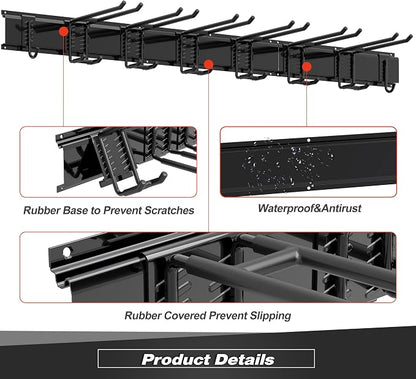 Storaboks Heavy Duty Garage Storage Rack System, Wall Mounted Tool Organizer - Image 4