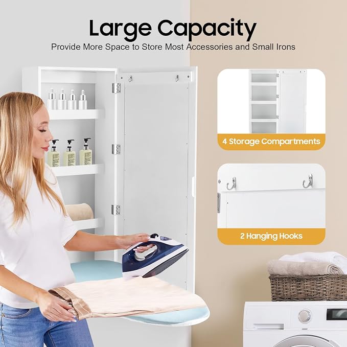Wall-Mounted Ironing Board Cabinet - Image 4