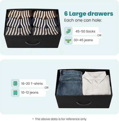 DUMOS 8 Drawer Dresser for Bedroom, Fabric Storage Organizer - Image 4