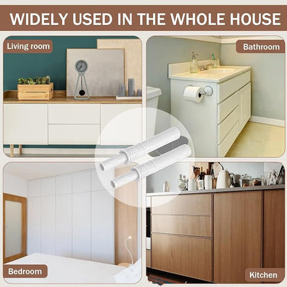 Lounsweer 50 Pack Magnetic Push Latches Handleless Push to Open Cabinet Drawer - Image 7