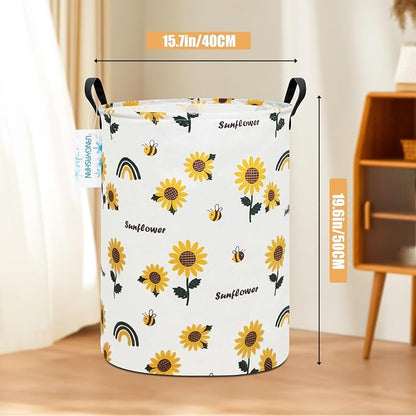 LANGYASHAN Storage Bin, Canvas Fabric Collapsible Organizer Basket - Image 2