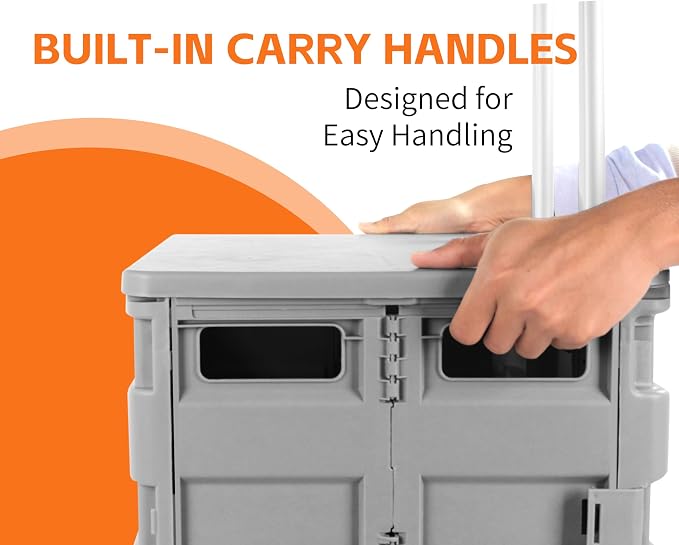 MaxWorks Collapsible Rolling Utility Cart - Image 7