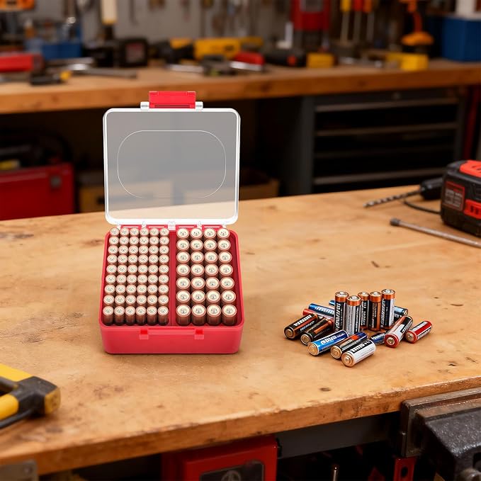 FULLCASE Battery Storage Organizer Box, Holder Container - Image 8