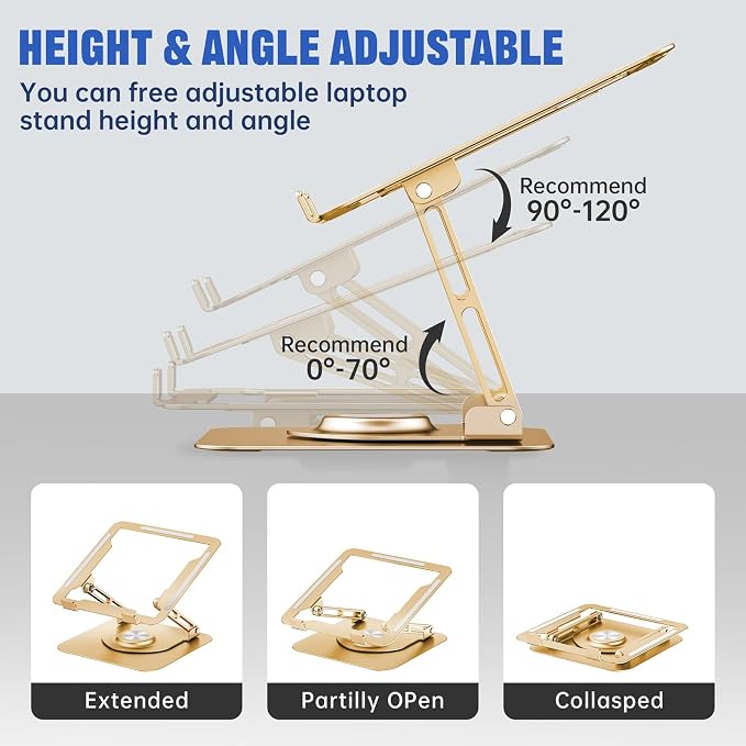 Laptop Stand for Desk, Adjustable Computer Stand - Image 4