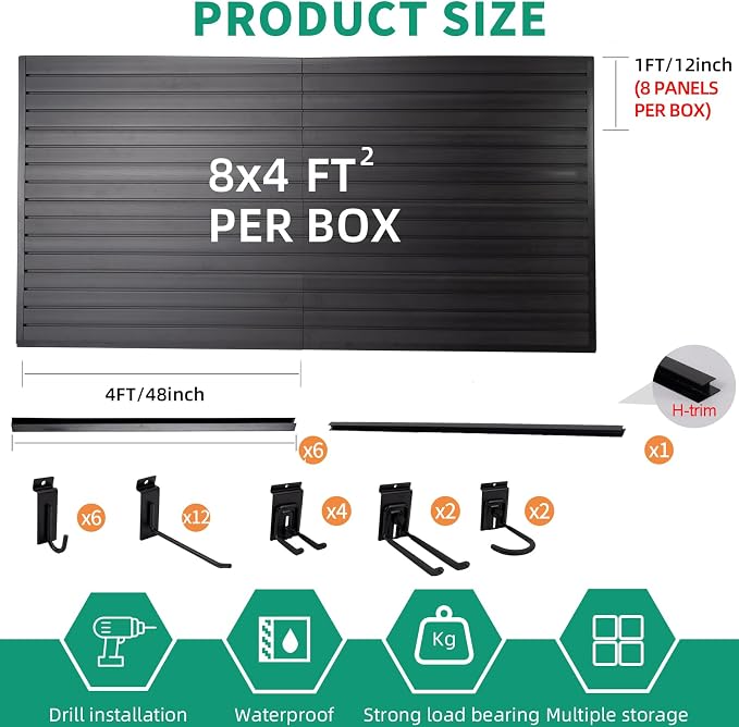 Slatwall Panel Garage Slat Wall Storage Systems - Image 2
