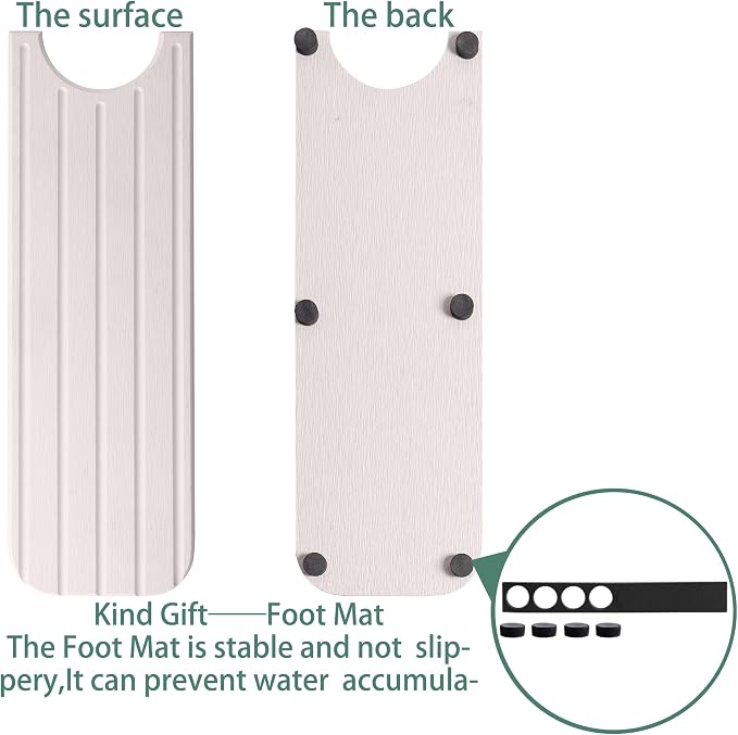 23.6inch x 4inch Kitchen Sink Faucet Mat, Water Absorbing Stone Faucet Splash - Image 8