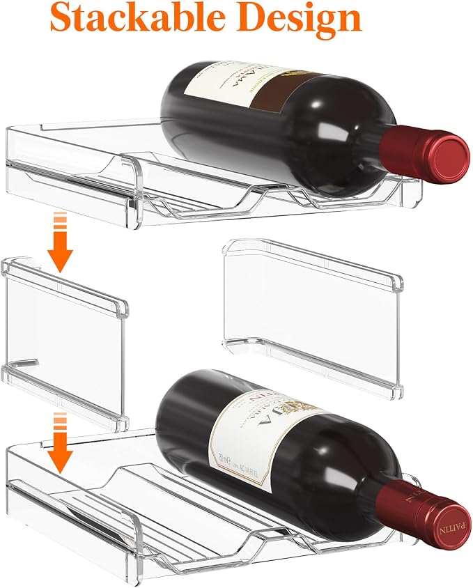 Lifewit Plastic Stackable Wine Rack - Image 2
