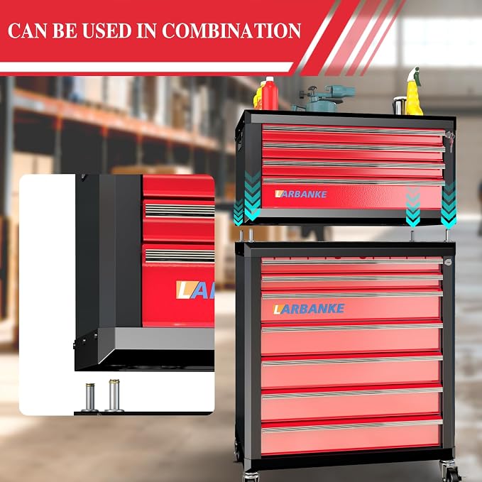 LARBANKE Portable 4-Drawer Tool Box - Image 6