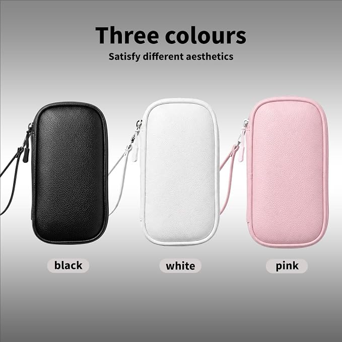 Leather Electronic Organizer Bag, Waterproof Travel Tech Pouch - Image 8