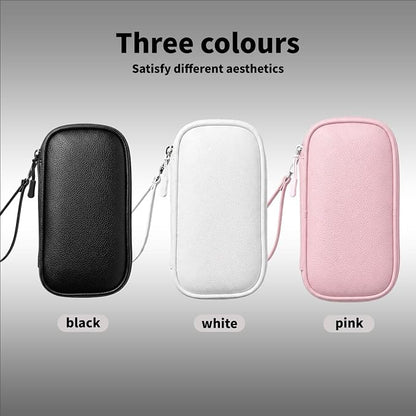 Leather Electronic Organizer Bag, Waterproof Travel Tech Pouch - Image 8
