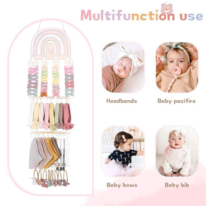 POVETIRE Headband Holder Bow Holder - Image 5