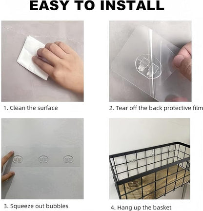 TIEYIPIN Black Metal Wire Storage Baskets - Image 7