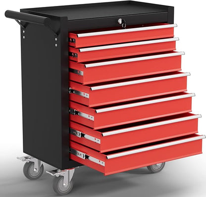 7-Drawer Tool Chest, Rolling Tool Cart by Unknown