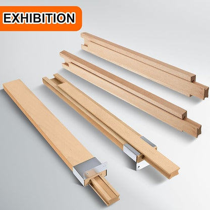 Maitys 2 Pcs 18 Inches Wooden Drawer Slides Bottom Mount Classic Center Guide - Image 5
