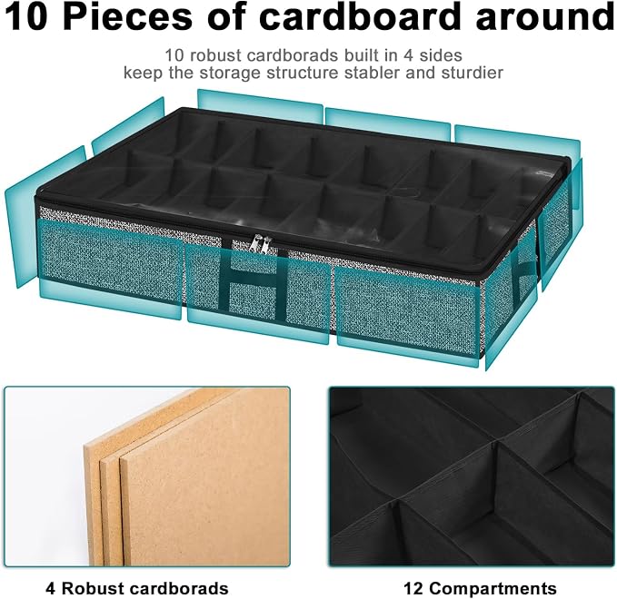 Under Bed Shoe Storage Organizer - Image 7