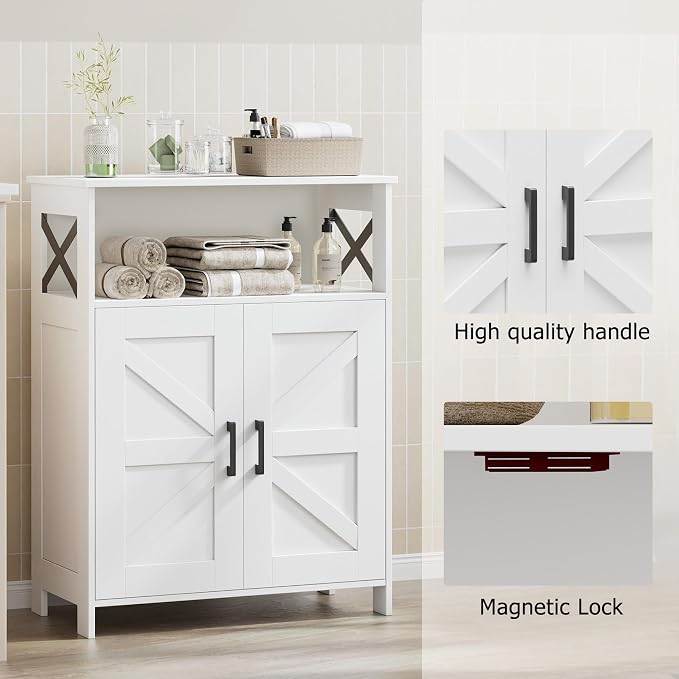 Homhedy Farmhouse Bathroom Storage Cabinet - Image 5