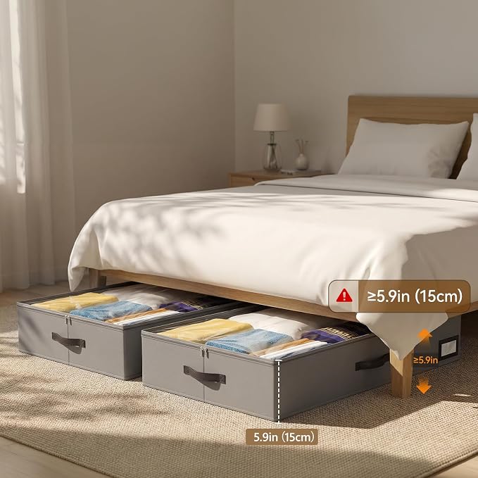 OIAHOMY 2 Pack Under Bed Storage - Image 2