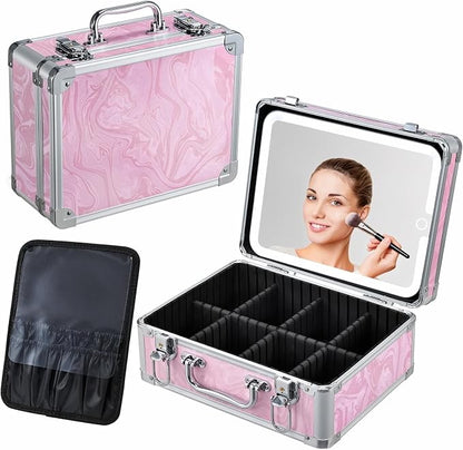 Makeup Case with LED Mirror by Faquenc