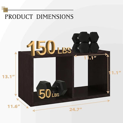 WannabeMyself【2026 Wooden Thick Frame】 2 Cube Storage Organizer - Image 2