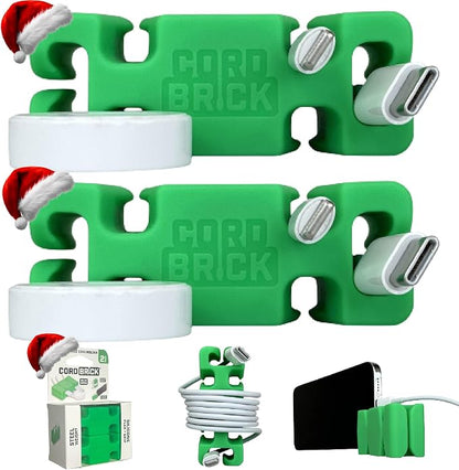 CordBrick Stocking Stuffers for Adults Cord Management Weighted Cord Holder by CordBrick