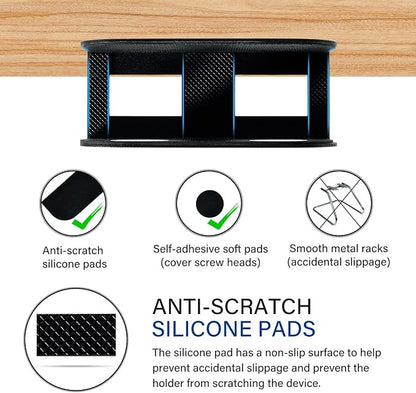 BYMECOST Under Desk Laptop Mount, Metal Under Desk Storage Holder, - Image 3
