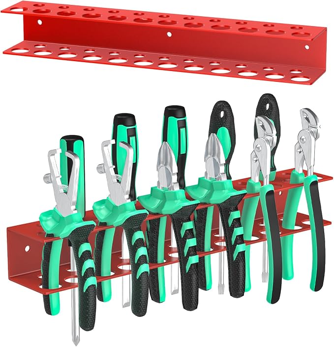 Screwdrivers Pliers Holder Wall Mount, Metal Utility Storage Rack by TUSPEU