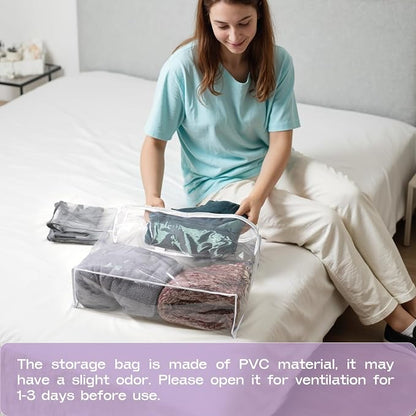 10PACK Clear Zippered Storage Bags - Image 8