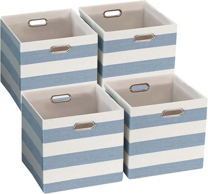 Foldable Cube Storage Bin Organizing Baskets Cubby Boxes Fabric Storage Cubes by ORGMASTER