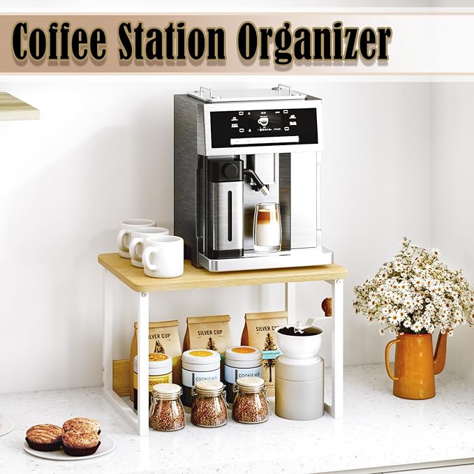 MARTY Countertop Organizer, 17.1"x12.4", Cabinet Organizer Microwave Stand | - Image 3