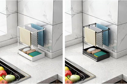 Collapsible Sink Holder Kitchen Tool Organizer Drain Tray - Image 7