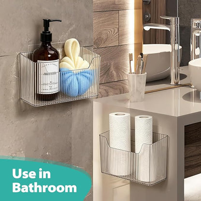 Sinnsally 2 Pack Cabinet Door Organizer, Self Adhesive Lid Organizer Inside - Image 6