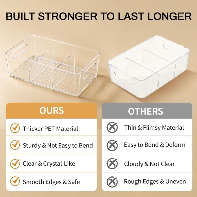 Mpotmiy 10 Pack Pantry Organizers and Storage, Fridge Organization and Storage - Image 9