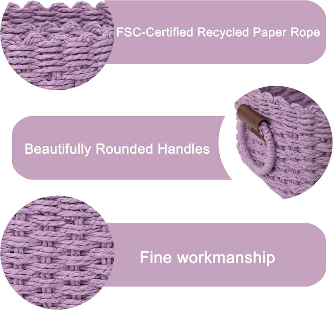 Small baskets for Organizing, Cute woven Storage basket - Image 5