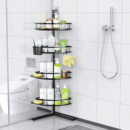 Aitatty Corner Shower Caddy Standing: 4-tier Rustproof Shower Organizer Shelf - Image 8