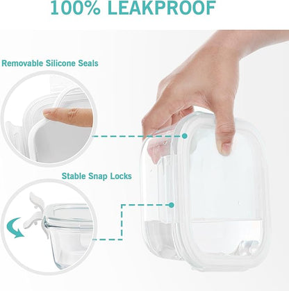 Vtopmart 8 Pack Glass Food Storage Containers - Image 3
