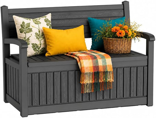 Outdoor Bench, Waterproof Garden Bench by ATMELT