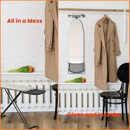 Ironing Board Hanger Wall Mount Ironing Board Holder Organizer Wall Rack - Image 4