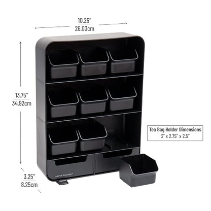 Mind Reader Tea Bag Organizer, Tea Station Organizer, Countertop Storage - Image 3