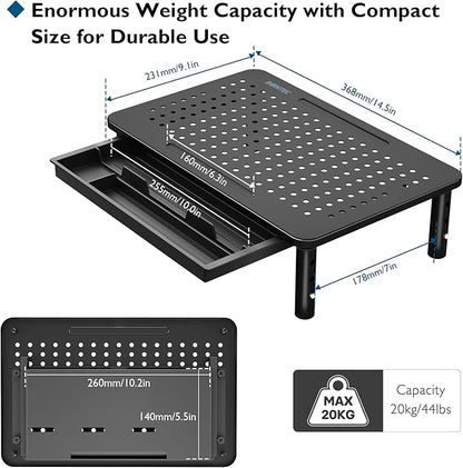 BONTEC 1 Pack Adjustable Monitor Stand Riser - Image 7