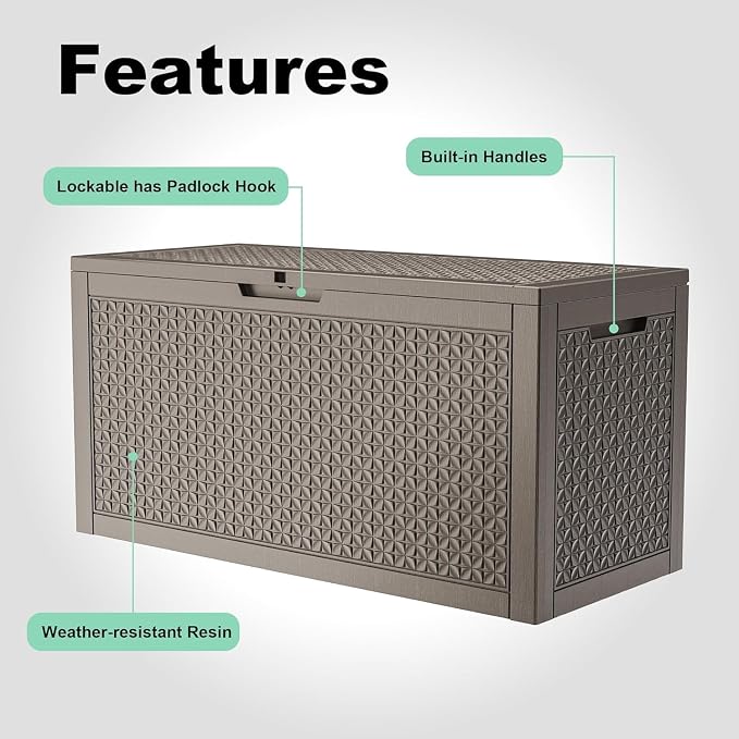 ROJIK Outdoor Storage Housing Deck Box - Image 6