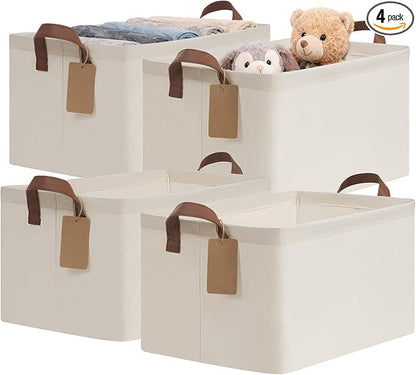 CHICVITA 4 Pack Large Storage Baskets by CHICVITA