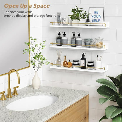 Forbena 24 Inch Bathroom Floating Shelves - Image 4