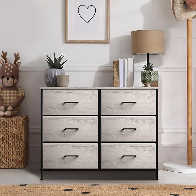Sorbus Dresser with 6 Faux Wood Drawers - Image 2