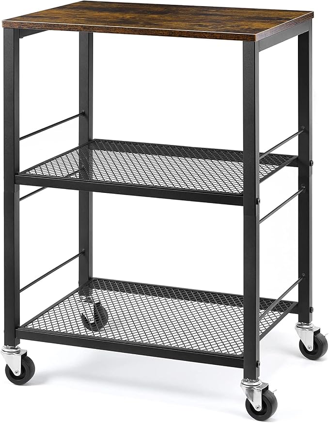 LIANTRAL 3 Tier Rolling Cart, Living Room by LIANTRAL