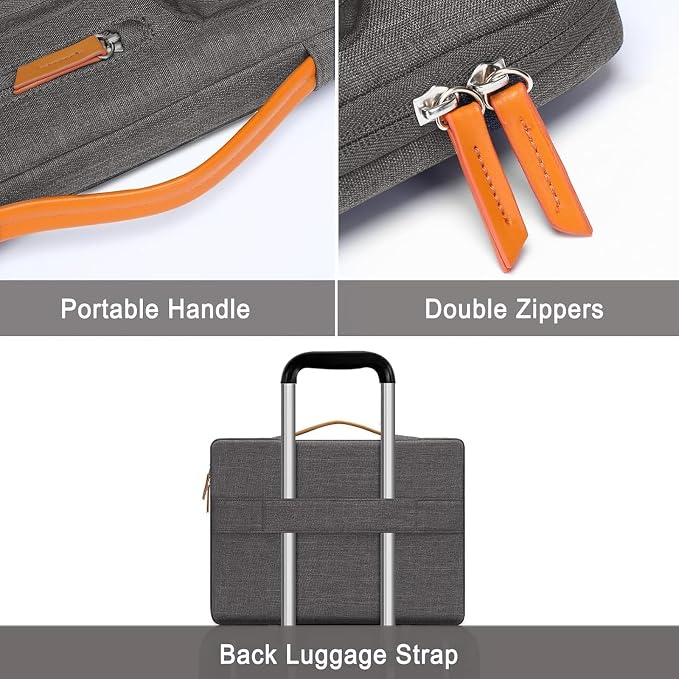 MOSISO 360 Protective Laptop Case 15 inch, 15 inch Laptop Sleeve Compatible - Image 3
