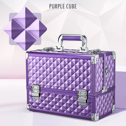 FRENESSA Makeup Train Case Makeup Case 12.6 Inch Large Cosmetic Box Organizer - Image 7